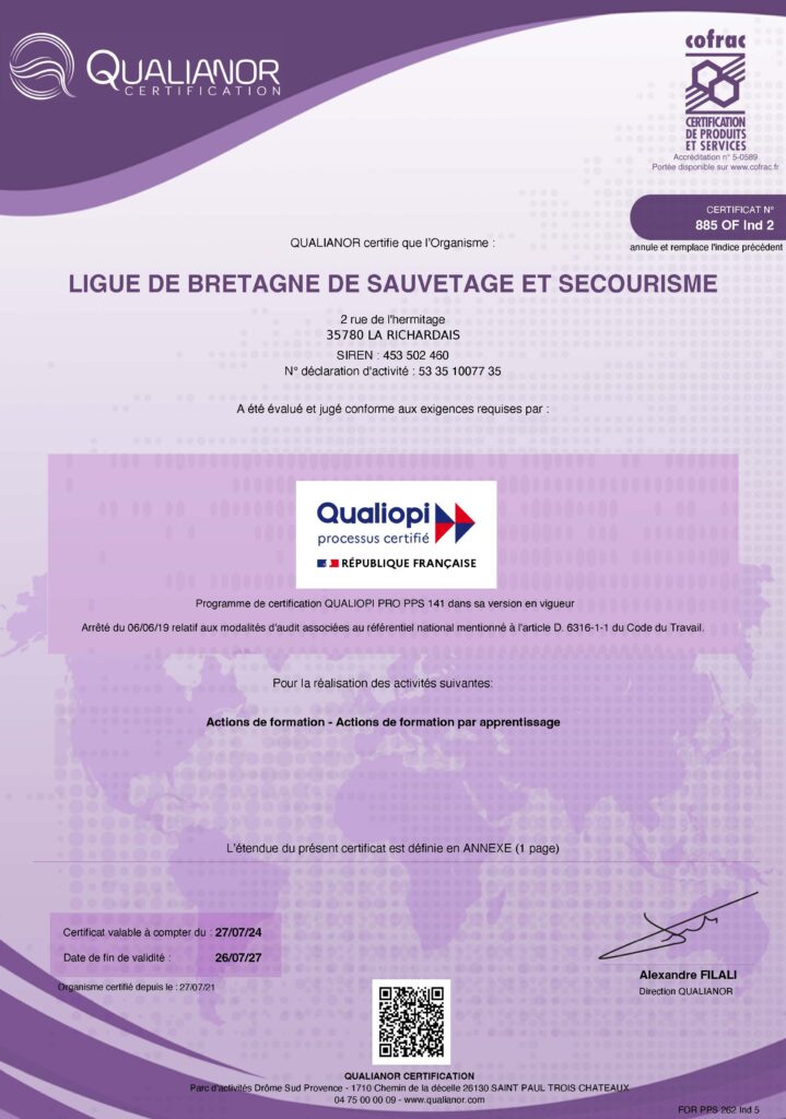 certificate 885 OF Ind 2 RN