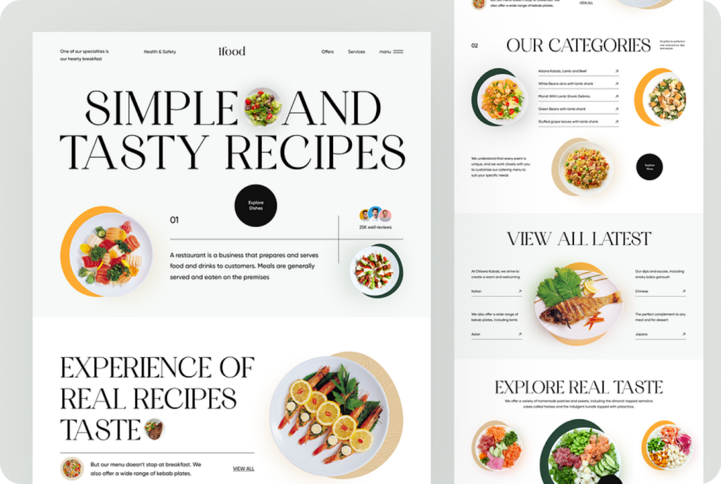 Foodie Fables main Img Black Theme